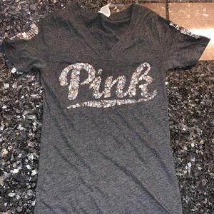 PINK sparkle t-shirt